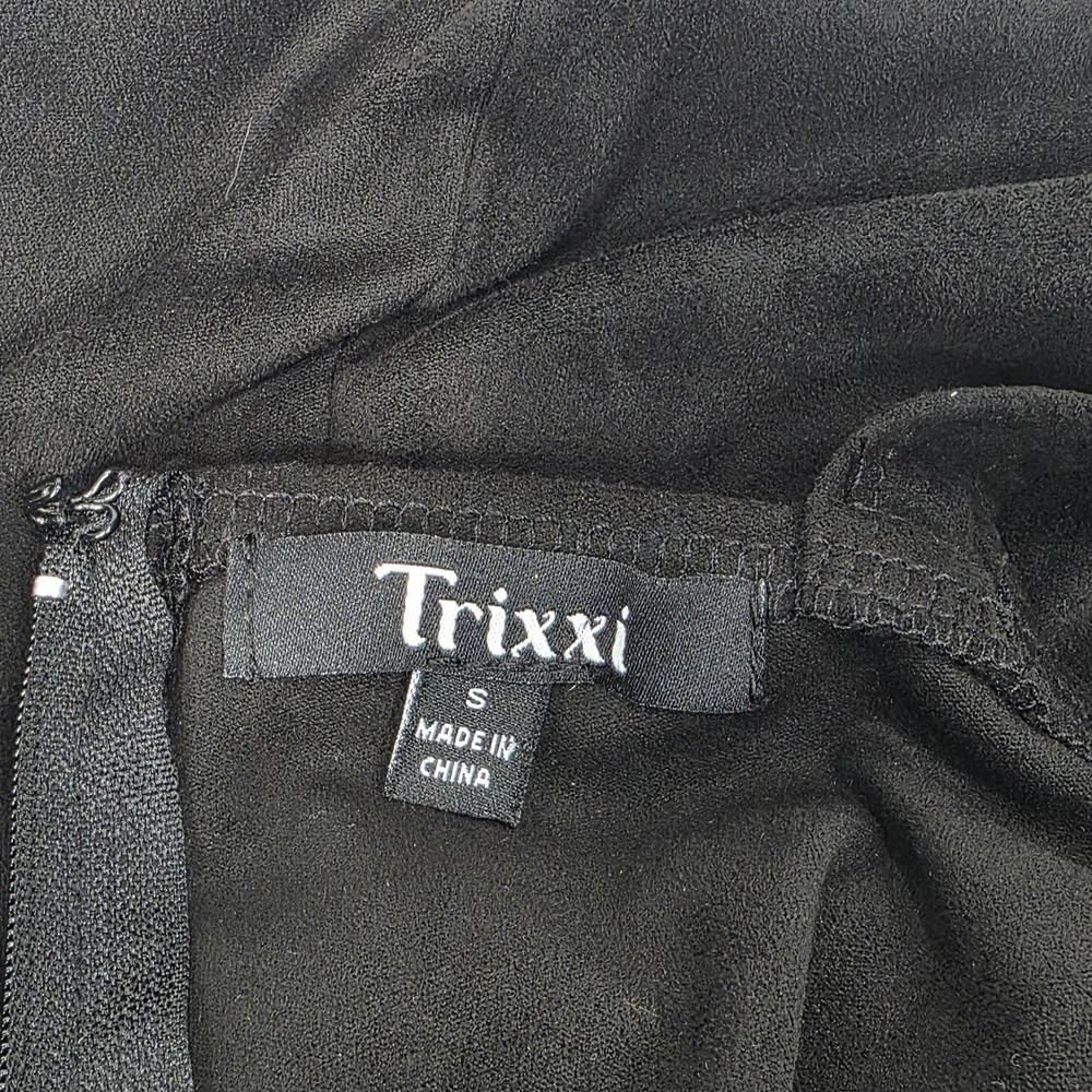 Trixxi Women's Fit & Flare Dress Sleeveless Size Small Color Black New With Tags - Picture 7 of 9